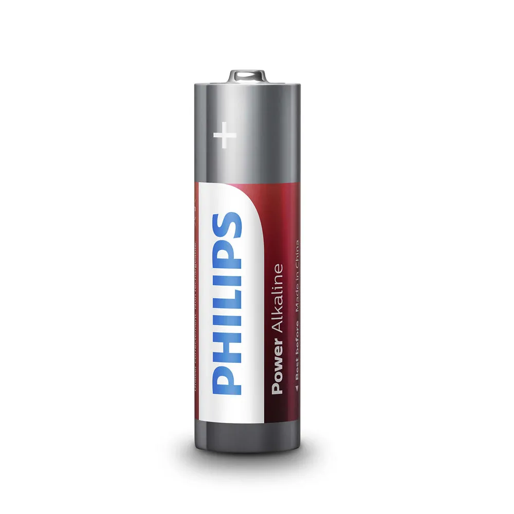 12 x AA Philips Power Alkaline Batteries LR6 1.5V Bulk Long Lasting Expire 2026