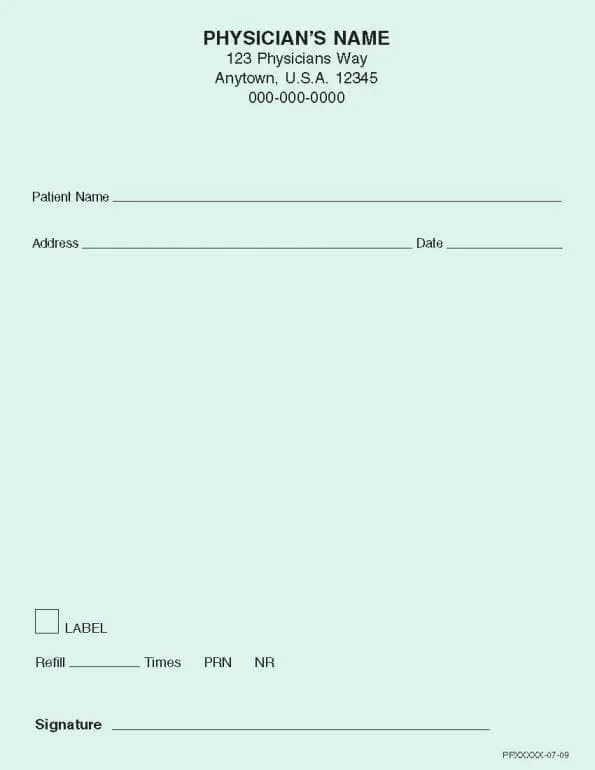 4 1/4" x 5 1/2" Vertical - Standard 24# Bond Paper (100 sheets/pad: 8 pads minimum) - Green