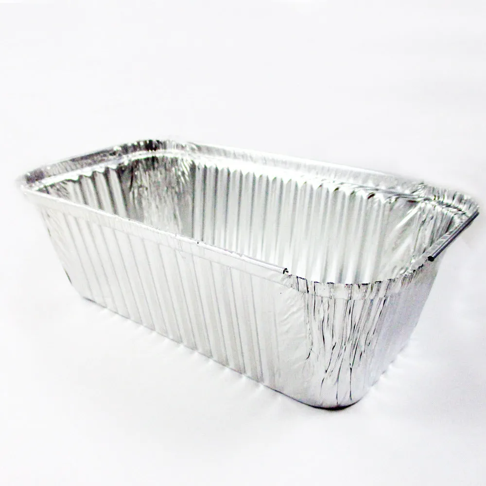 50 Pack 3 Lb Aluminum Foil Loaf Pan Disposable Bread Container Pastry Baking Tin