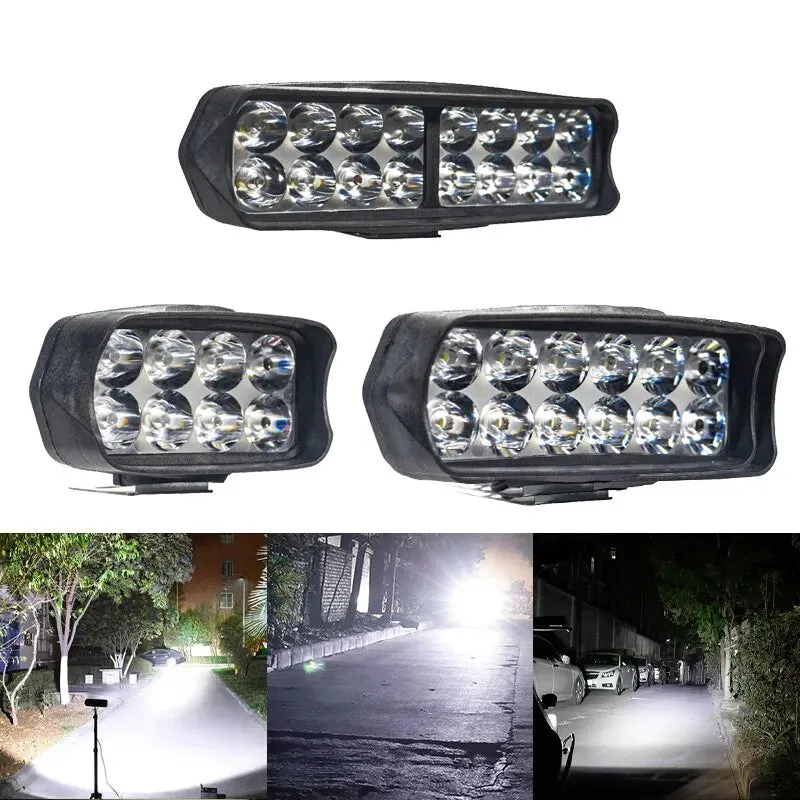 8/12/16 Led Waterproof Driving Auxiliary Headlight Accessories for Motorcycle