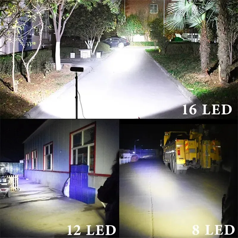 8/12/16 Led Waterproof Driving Auxiliary Headlight Accessories for Motorcycle
