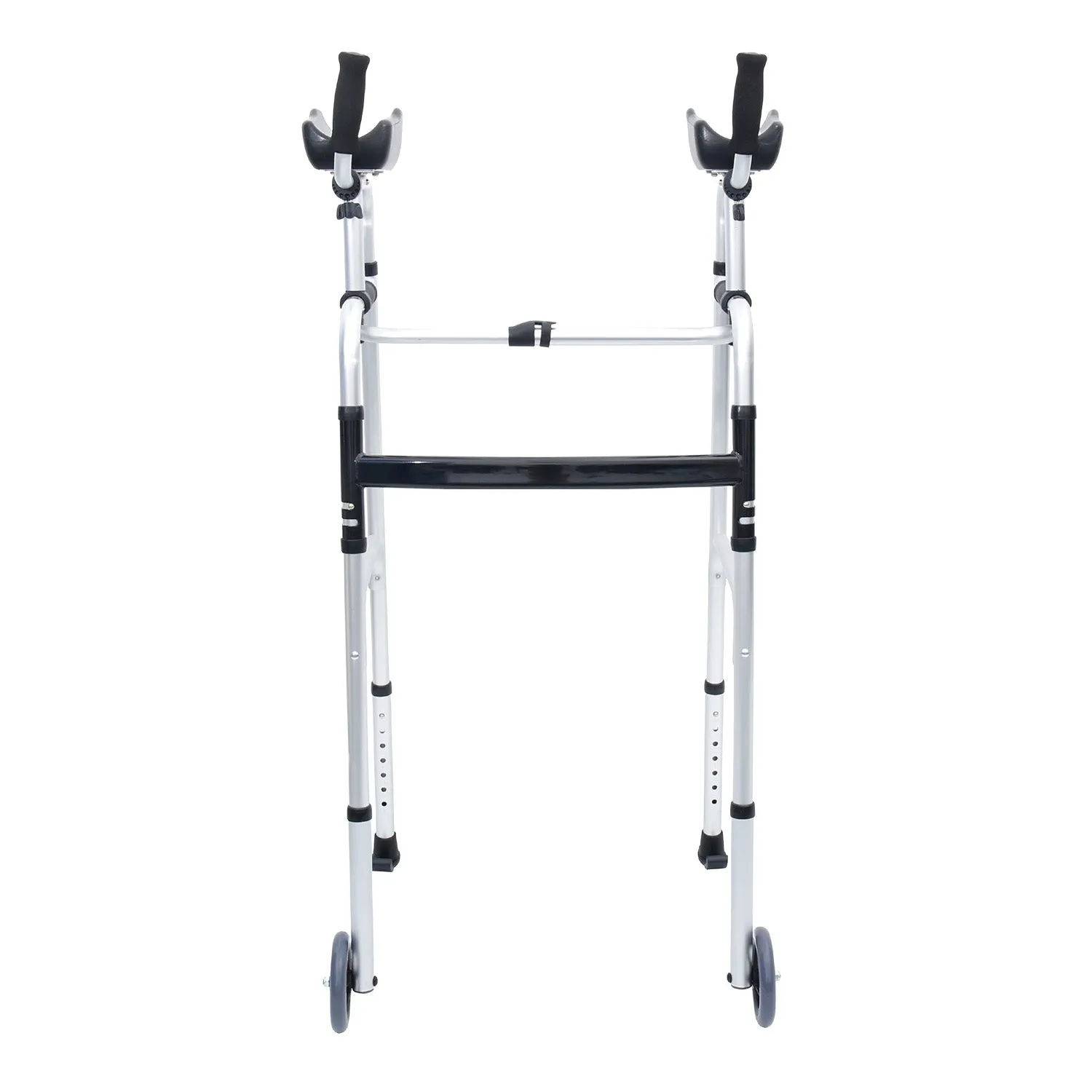 Adjustable Folding Aluminium Rollator Walker with Forearm Supports
