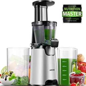Aicok Juicer Slow Masticating Juicer Extractor, Cold Press Juicer Machine