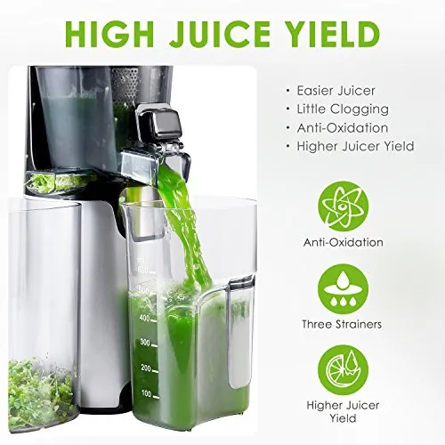 Aicok Juicer Slow Masticating Juicer Extractor, Cold Press Juicer Machine