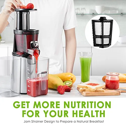 Aicok Juicer Slow Masticating Juicer Extractor, Cold Press Juicer Machine