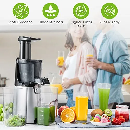 Aicok Juicer Slow Masticating Juicer Extractor, Cold Press Juicer Machine