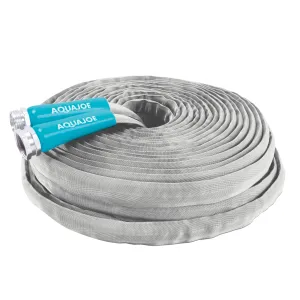 Aqua Joe AJFJH100-PRX Xtreme Fiberjacket Garden Hose | 100 Foot | Metal Fittings