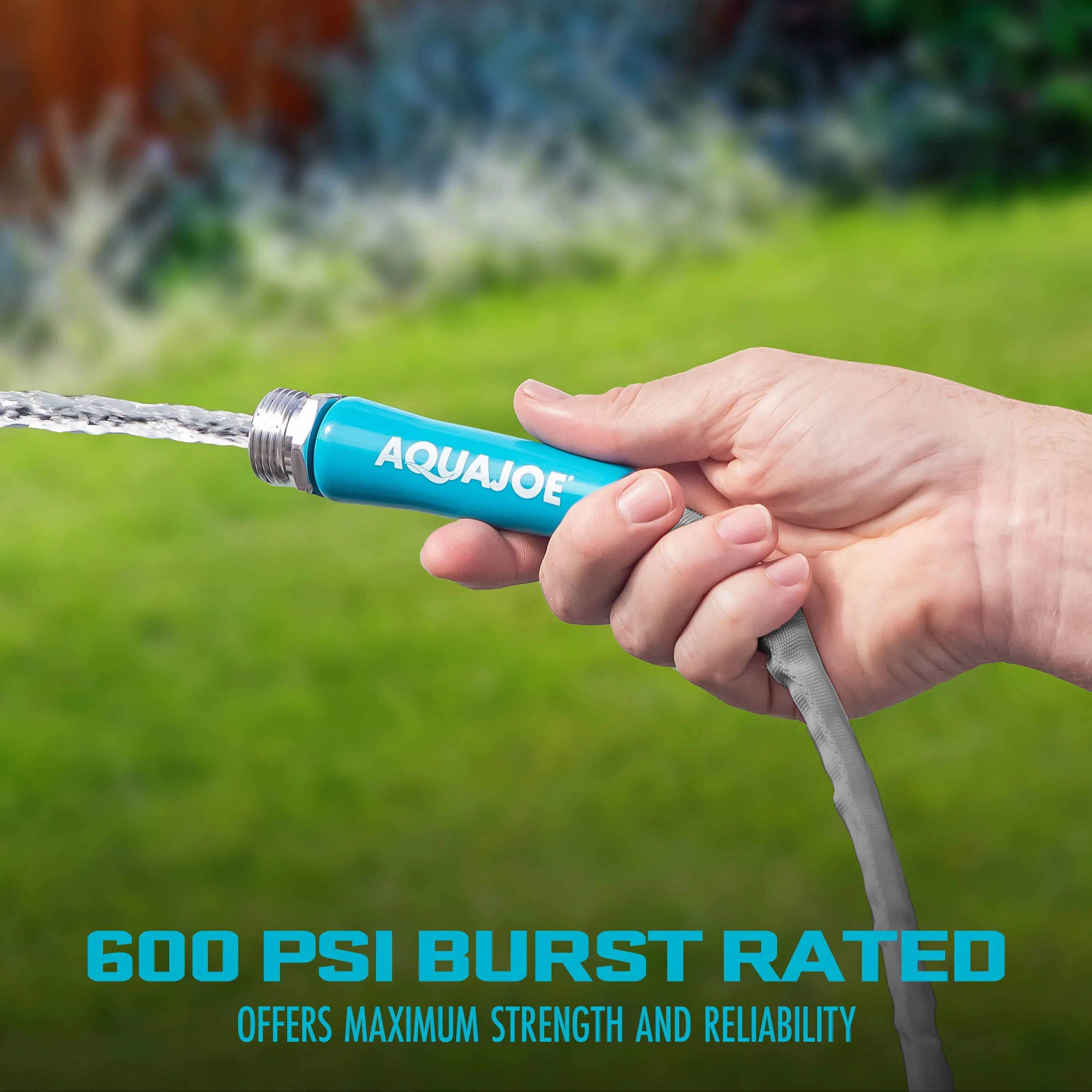 Aqua Joe AJFJH25-58-PRX Xtreme Ultra Flexible Non-Expanding Kink-Resistant FiberJacket Garden Hose | 25-Foot | 5/8-Inch Diameter