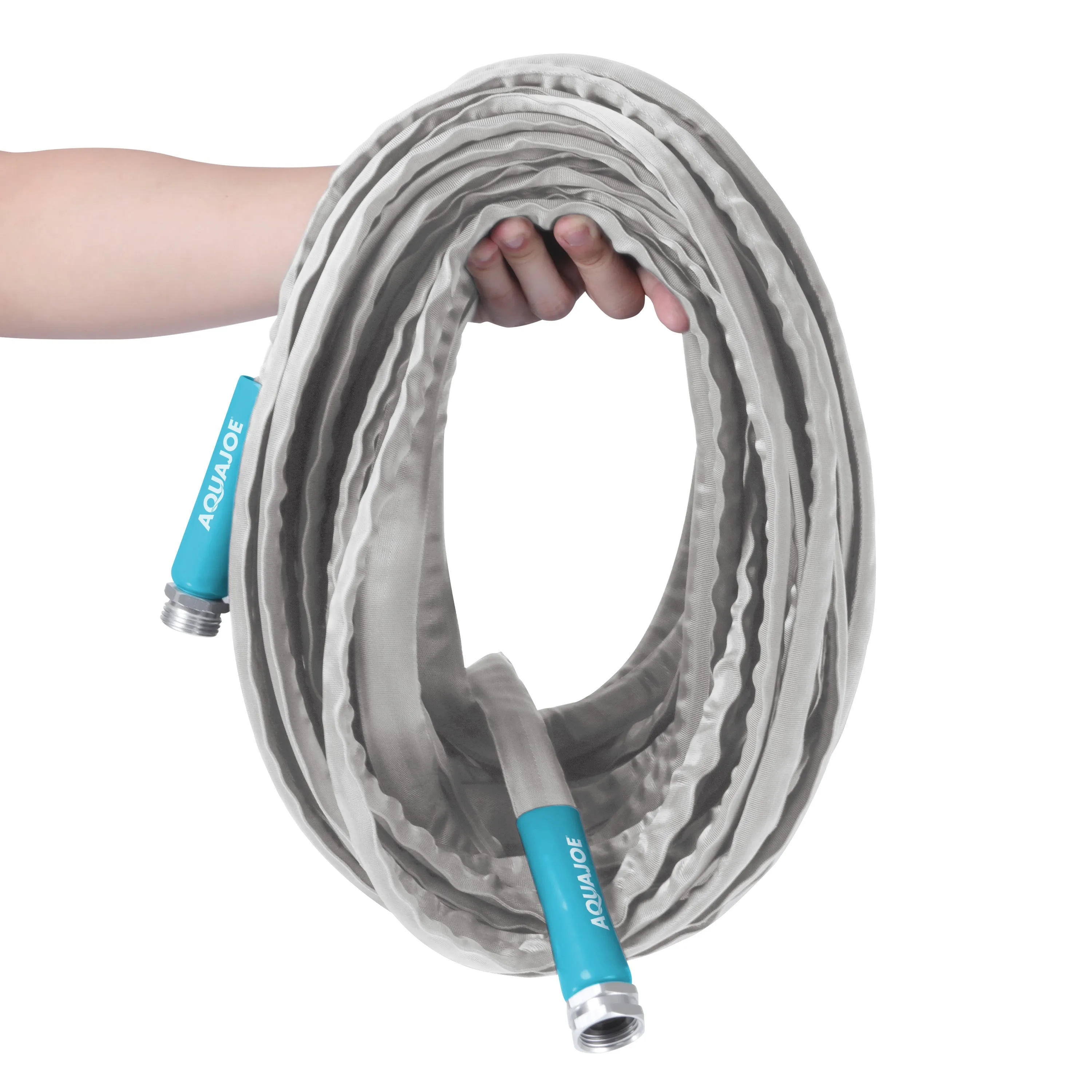 Aqua Joe AJFJH25-58-PRX Xtreme Ultra Flexible Non-Expanding Kink-Resistant FiberJacket Garden Hose | 25-Foot | 5/8-Inch Diameter