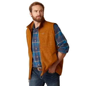 Ariat Men's Logo Chestnut Softshell Vest