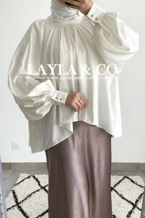 Blouse manches bouffantes