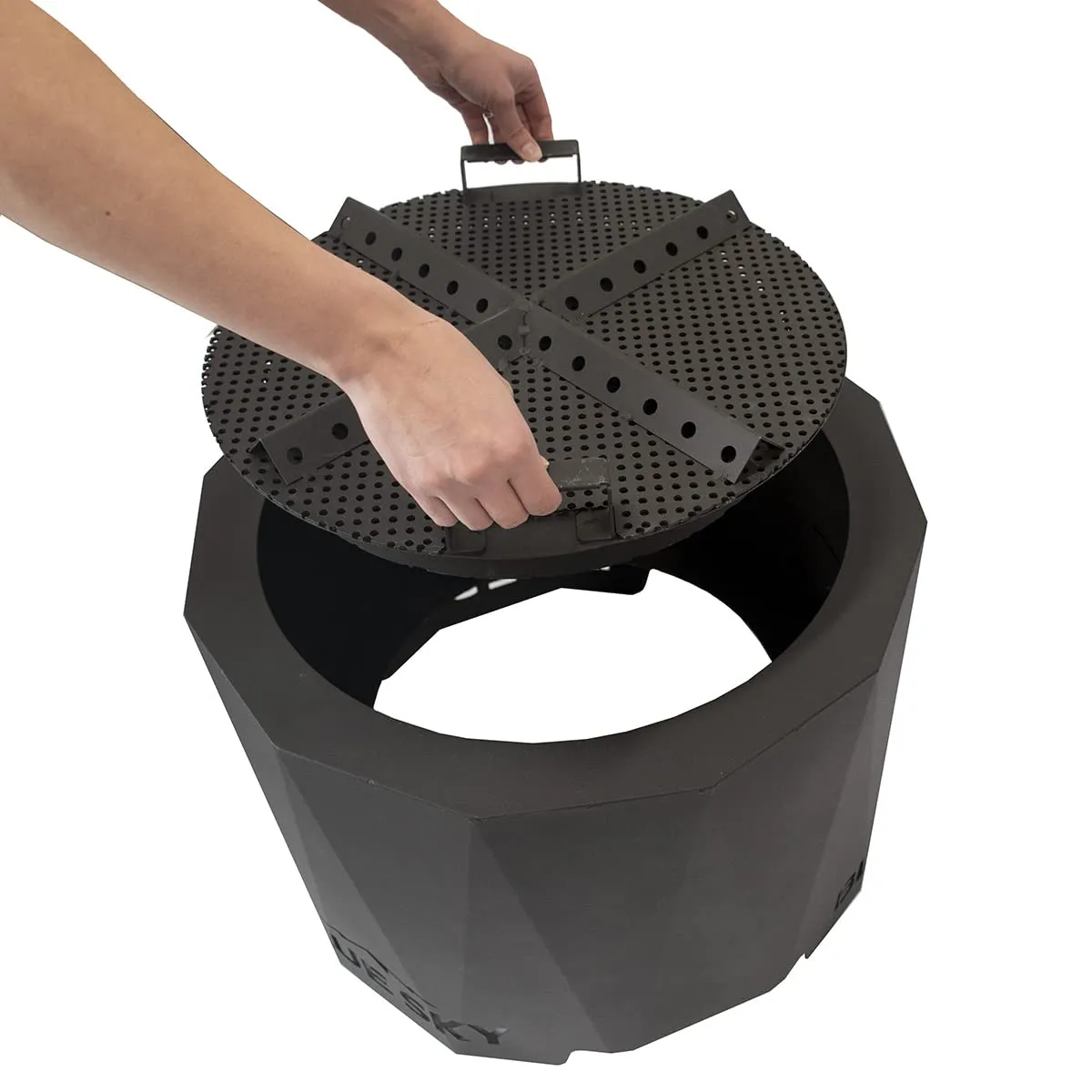 Blue Sky Peak Smokeless Fire Pit: Portable, Lift-Out Ash Catch, Black.