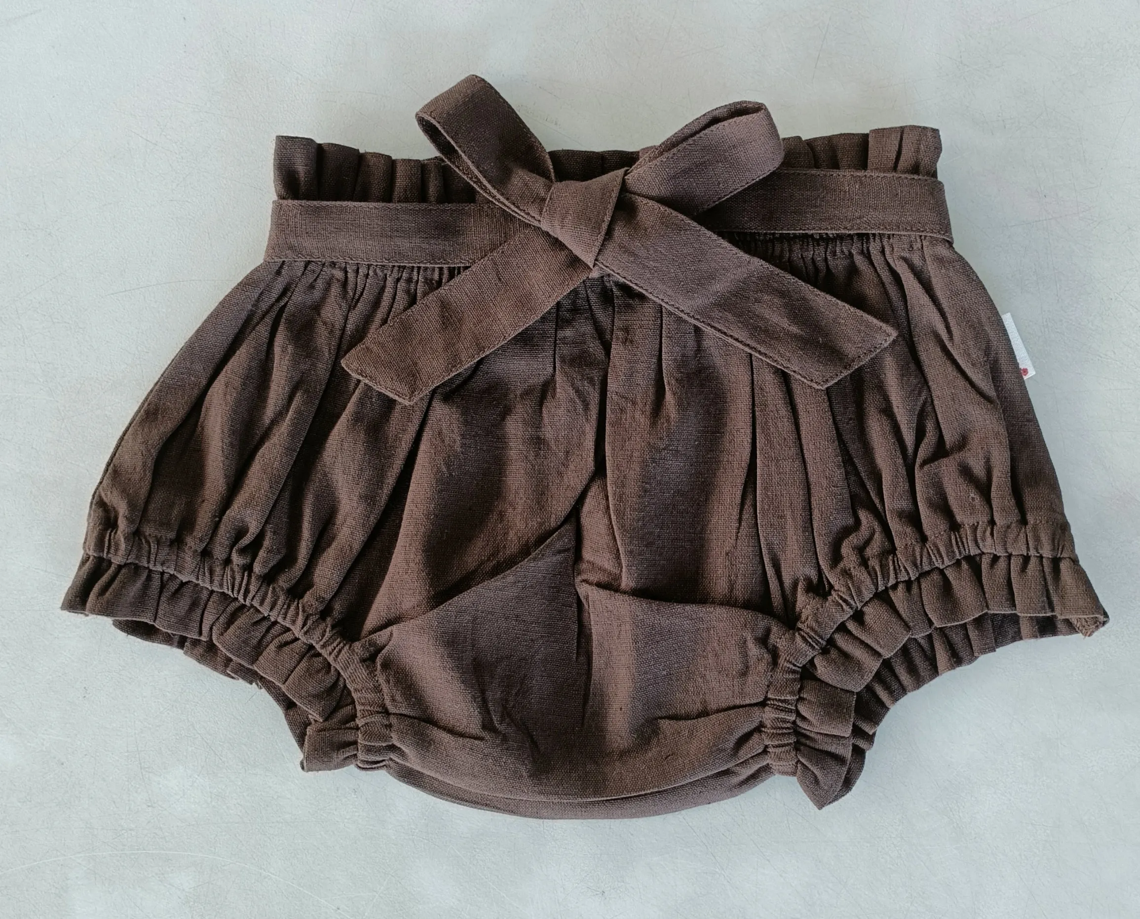 Brown Color Shorts-Style Diaper Cover