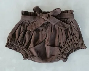 Brown Color Shorts-Style Diaper Cover