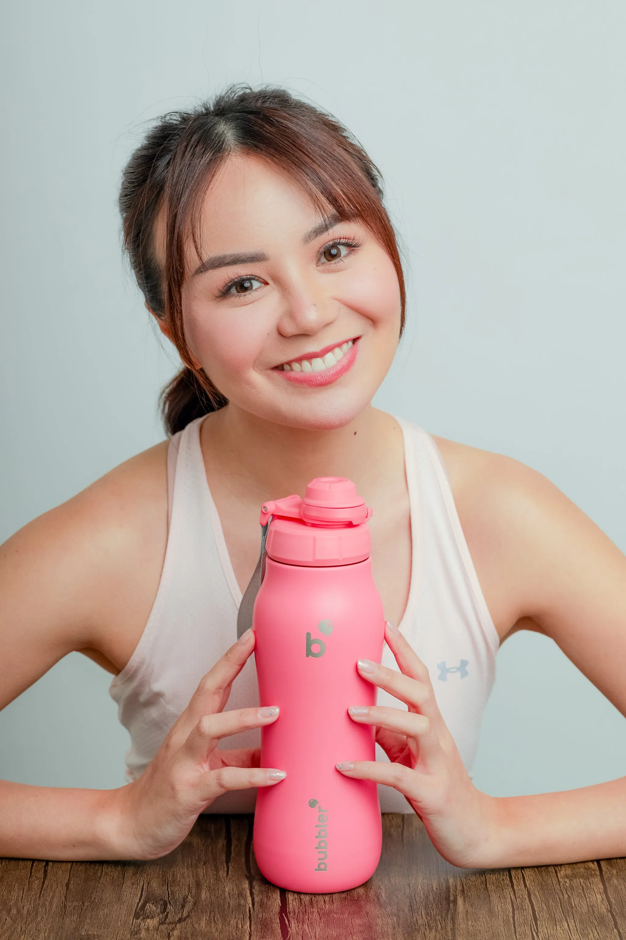 Bubbler 24oz - Coral Red