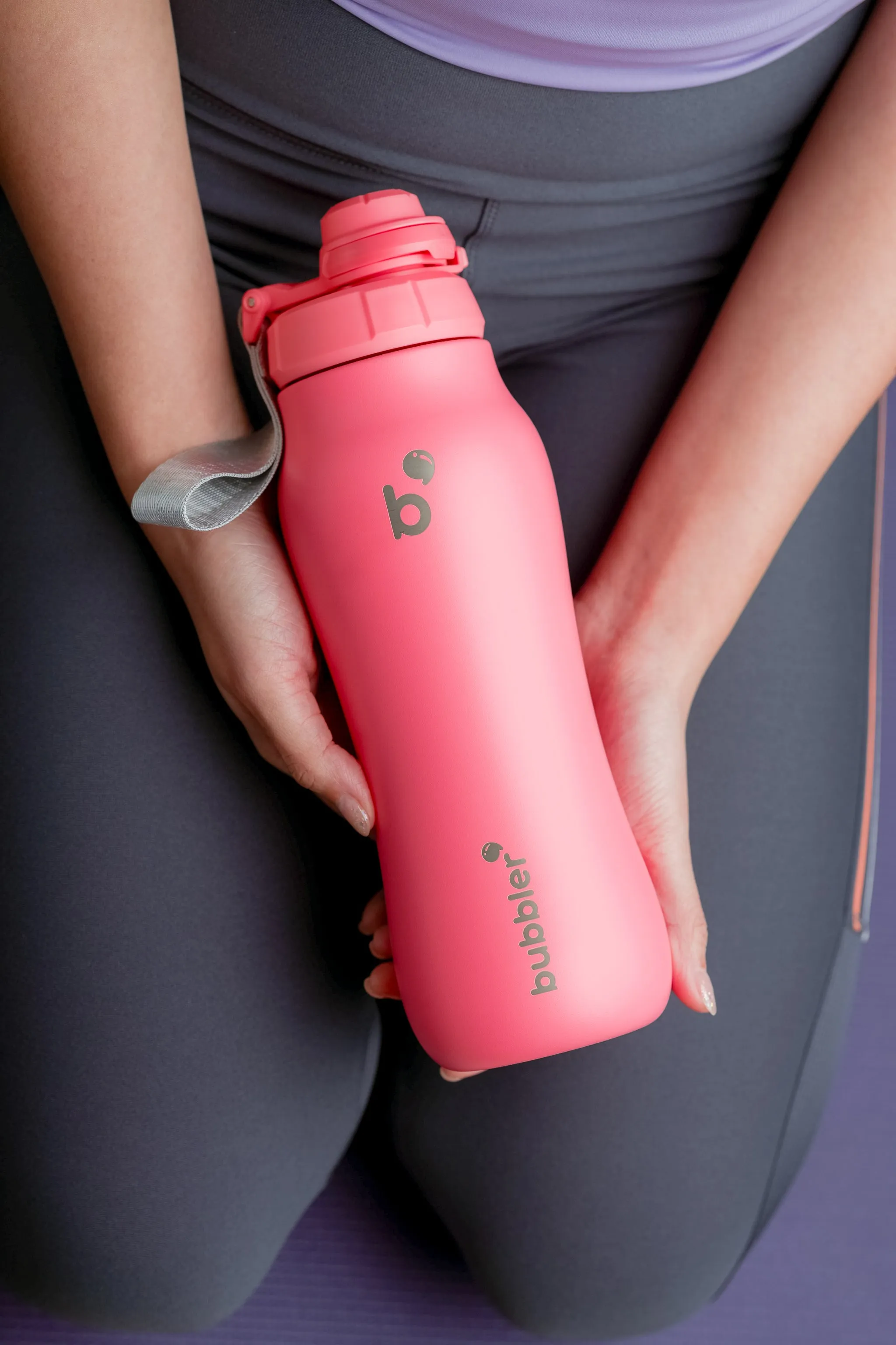 Bubbler 24oz - Coral Red