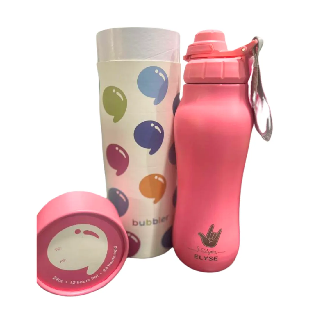 Bubbler 24oz - Hand & Heart I Love You Tumbler
