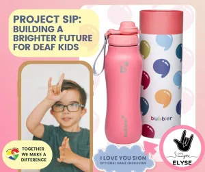 Bubbler 24oz - Hand & Heart I Love You Tumbler