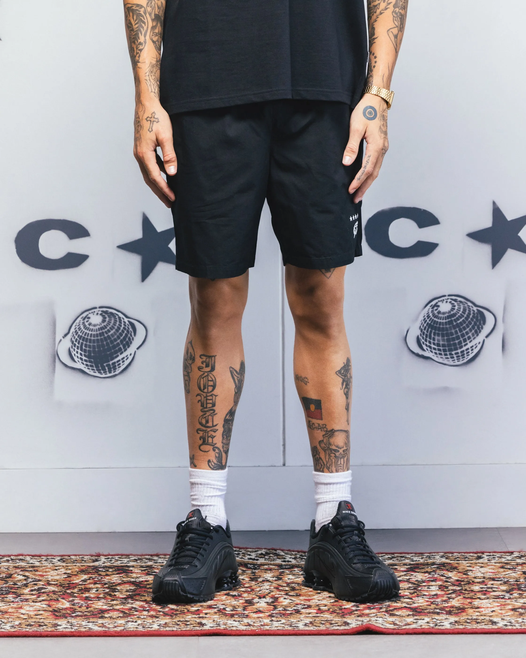 Carre C-Star Beach Shorts Black