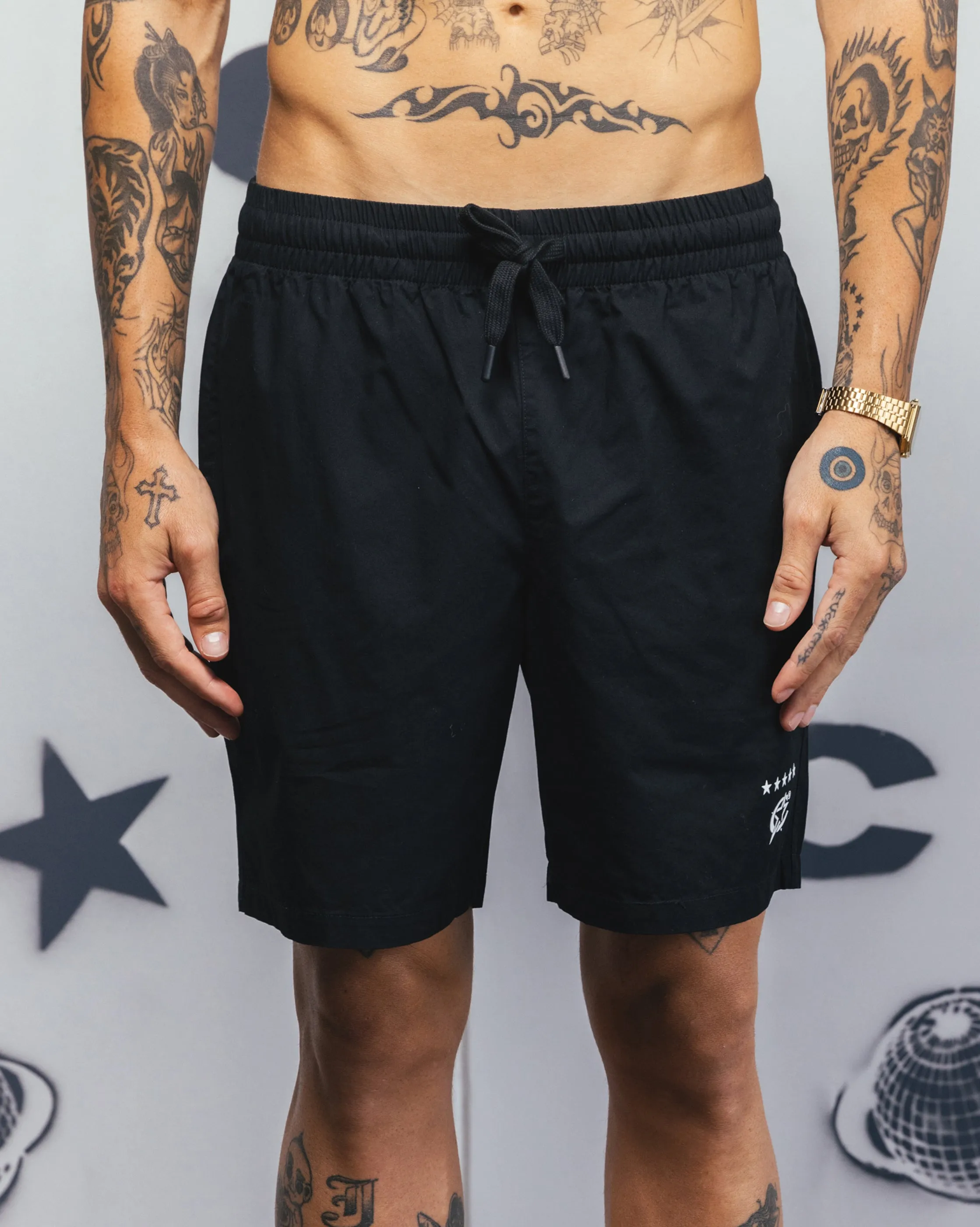 Carre C-Star Beach Shorts Black