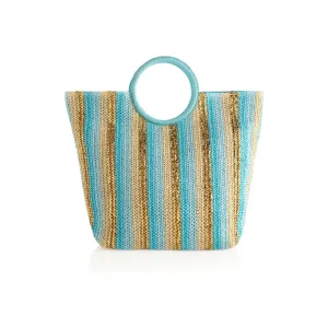 DELILAH TOTE: Turquoise