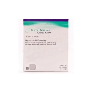 DuoDerm Extra Thin 10cm x 10cm 10 Dressing