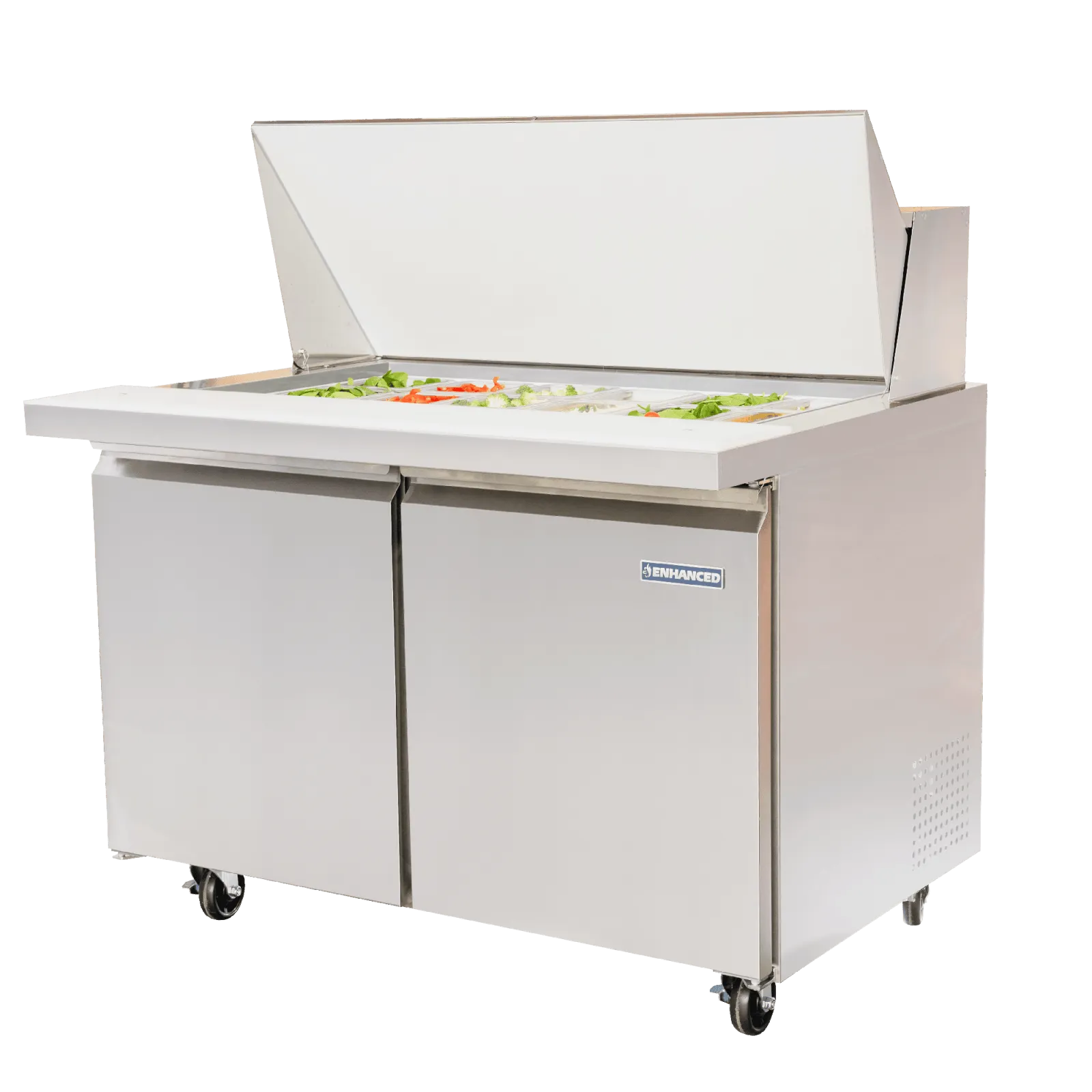 ESPM-48-18-HC Enhanced 48" Refrigerated Sandwich/Salad Prep Unit, Mega Top