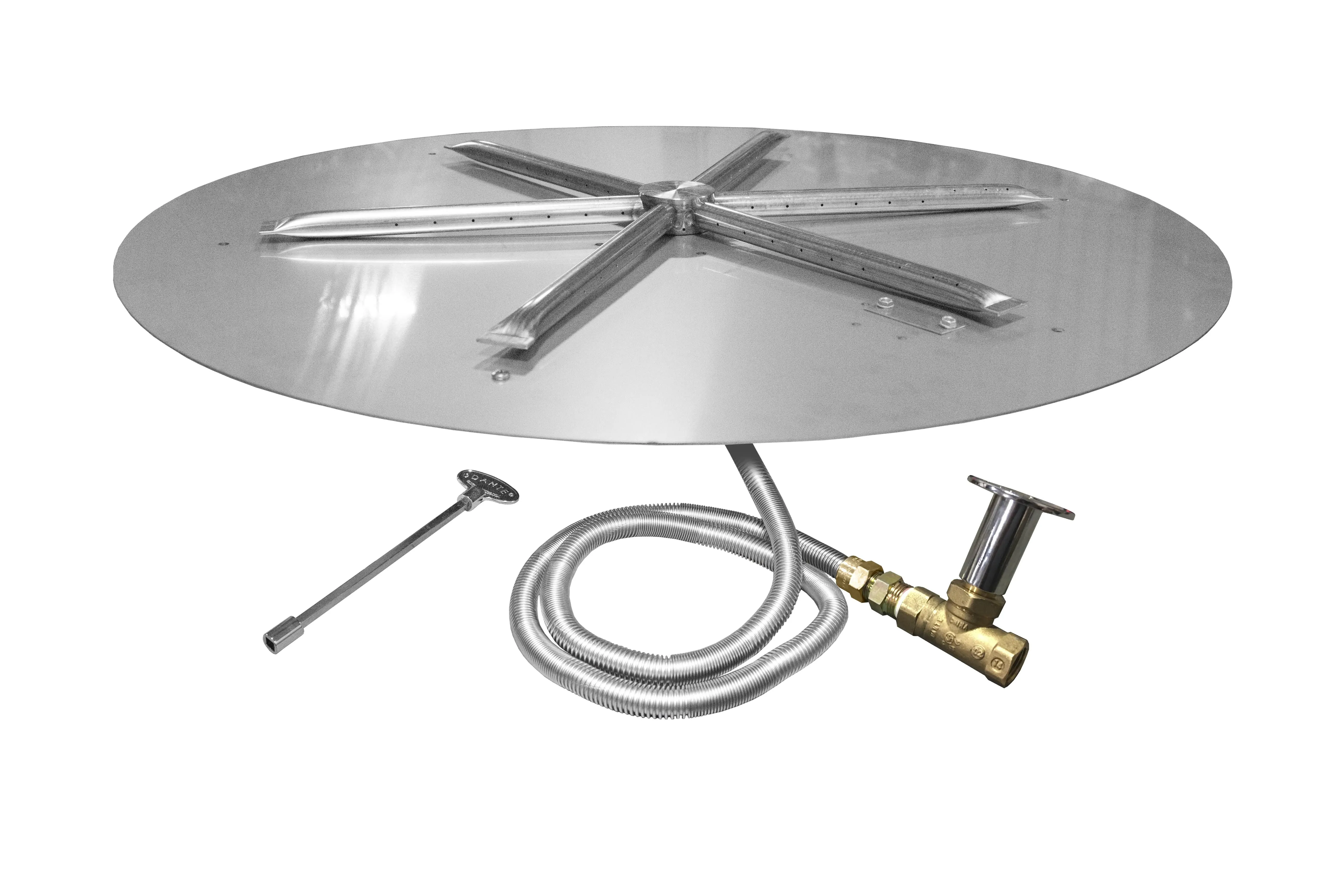 Firegear 34" Round Disk Gas Fire Pit Insert FPB-34DBSTFS