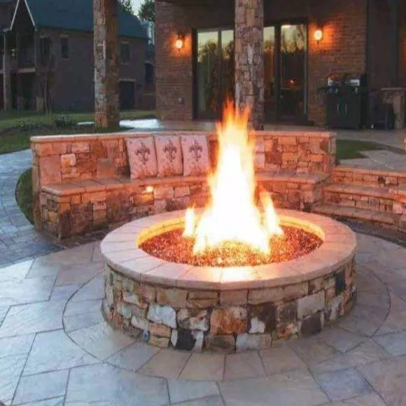 Firegear 34" Round Disk Gas Fire Pit Insert FPB-34DBSTFS