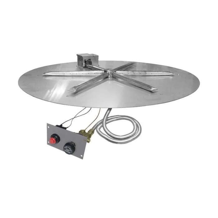 Firegear 34" Round Disk Gas Fire Pit Insert FPB-34DBSTFS
