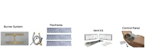 Firegear Stainless Steel Match Light Linear Flat Natural Gas 48-inch LOF-4810PS406MTN-PK