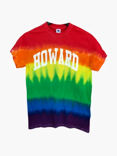 Handmade Howard Pride Ombre Rainbow Short Sleeve Crew Fringe or Spider Web Back Design Summer T-Shirt