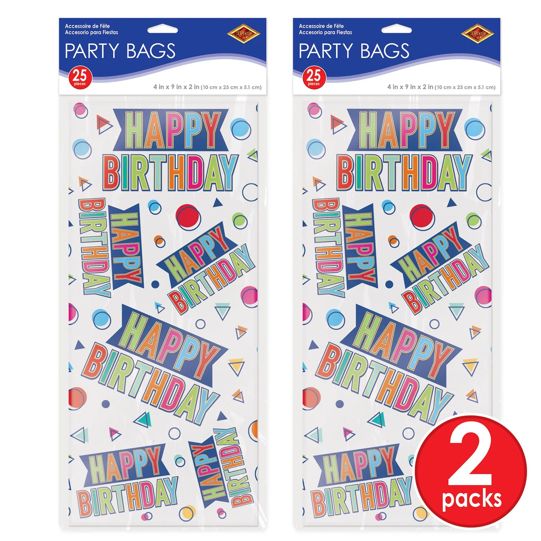 Happy Birthday Party Cello Bags (300 per Case)