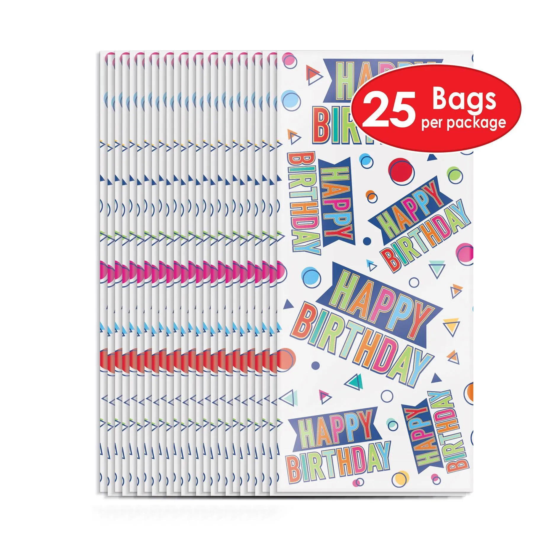 Happy Birthday Party Cello Bags (300 per Case)
