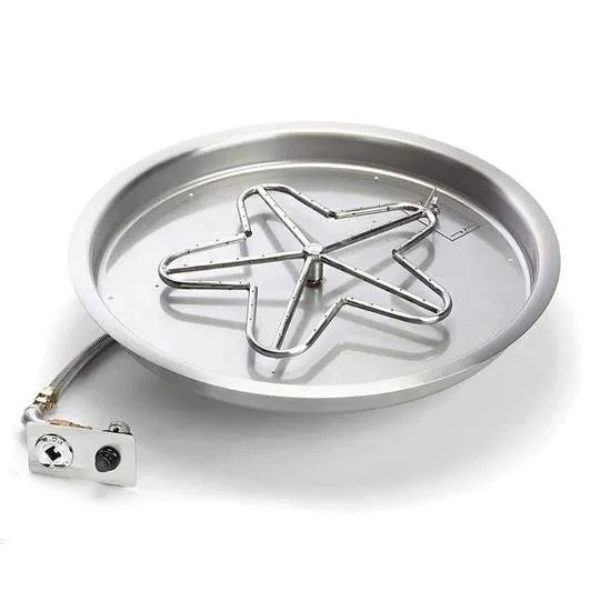 HPC Fire 25" Round Bowl Fire Pit Insert Kit TOR-PENTA25FPK-NG