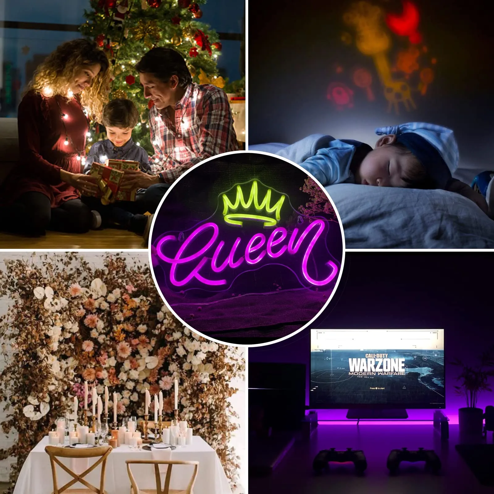 Insegna led Crown LED Neon Sign Usb