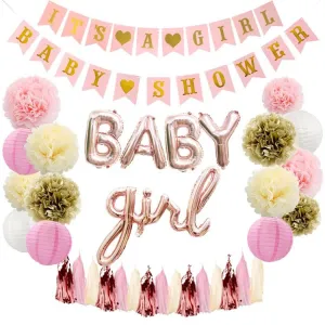 It's Baby Girl Shower Decorations Balloons