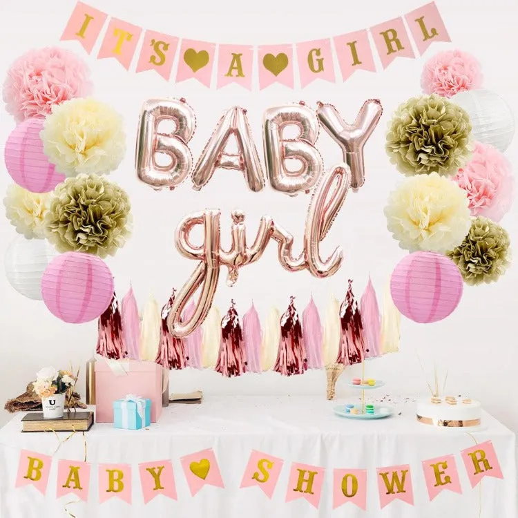 It's Baby Girl Shower Decorations Balloons