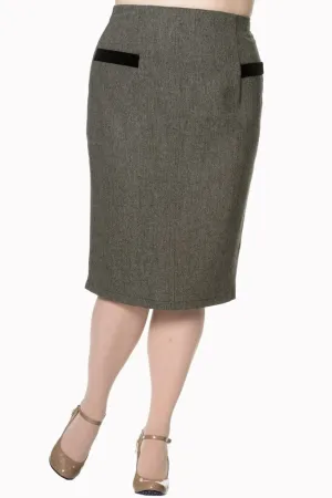 Lady Luck Pencil Plus Size Skirt
