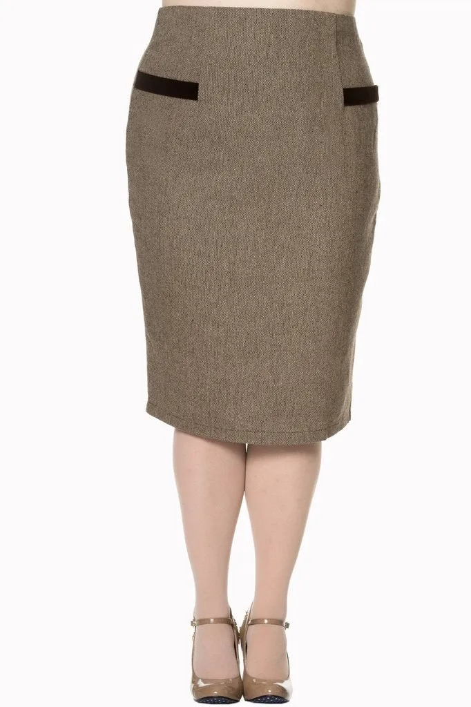 Lady Luck Pencil Plus Size Skirt