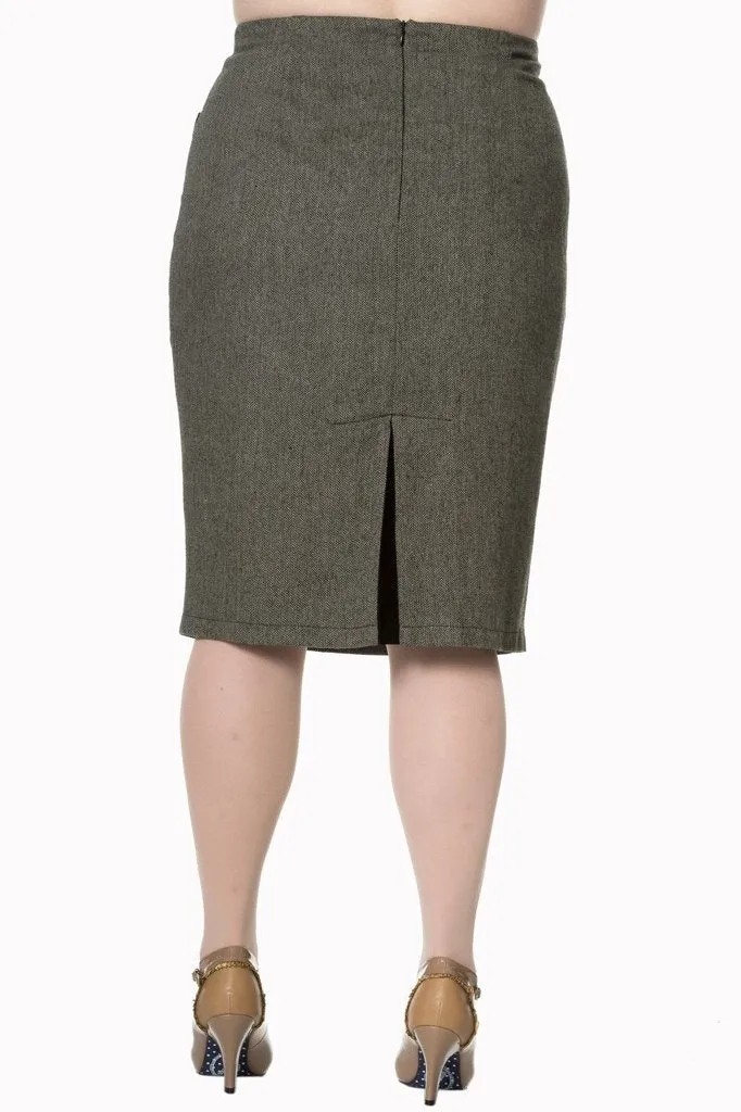 Lady Luck Pencil Plus Size Skirt