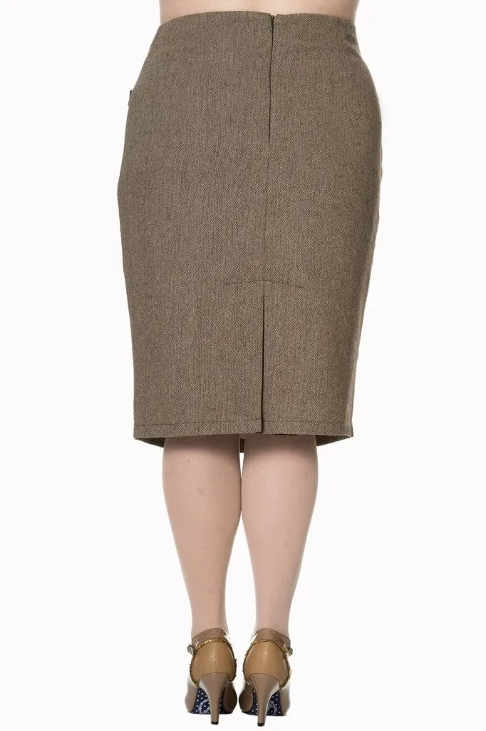 Lady Luck Pencil Plus Size Skirt