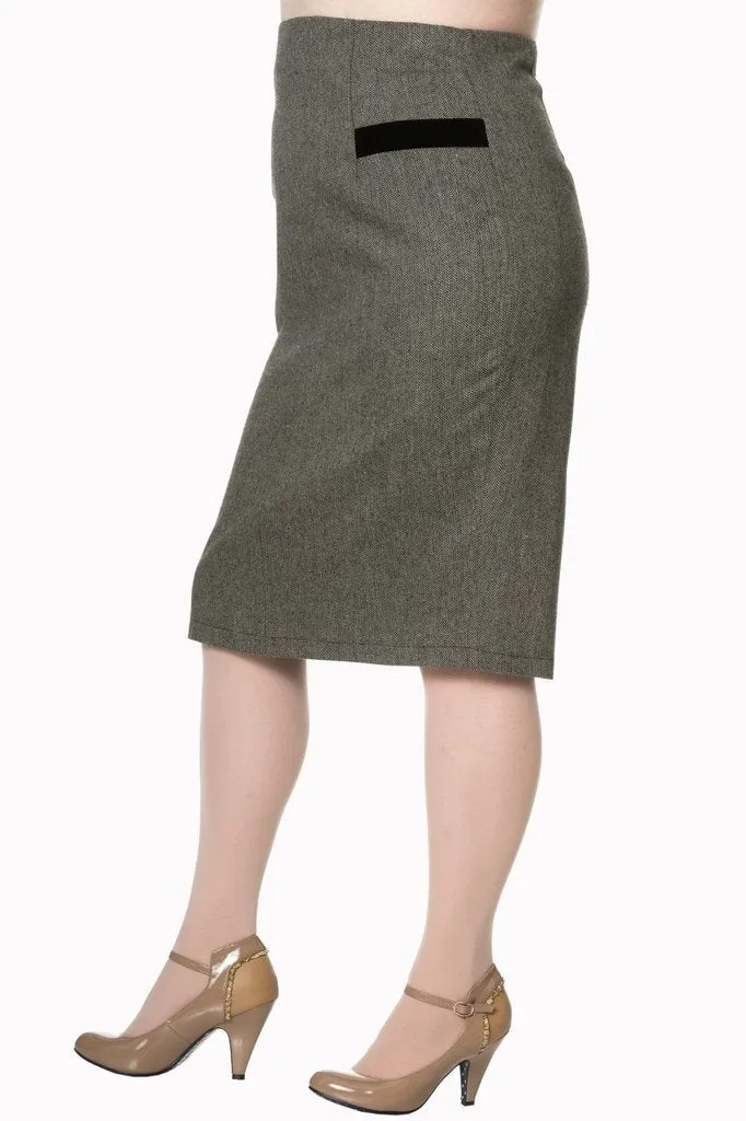 Lady Luck Pencil Plus Size Skirt