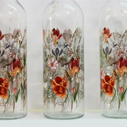 LED Floral Bottles