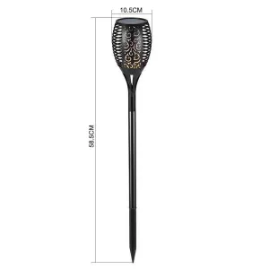LED Solar Flame Torch Light