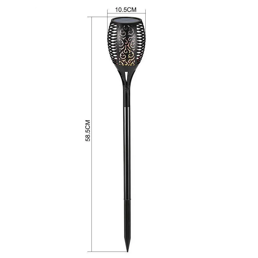 LED Solar Flame Torch Light