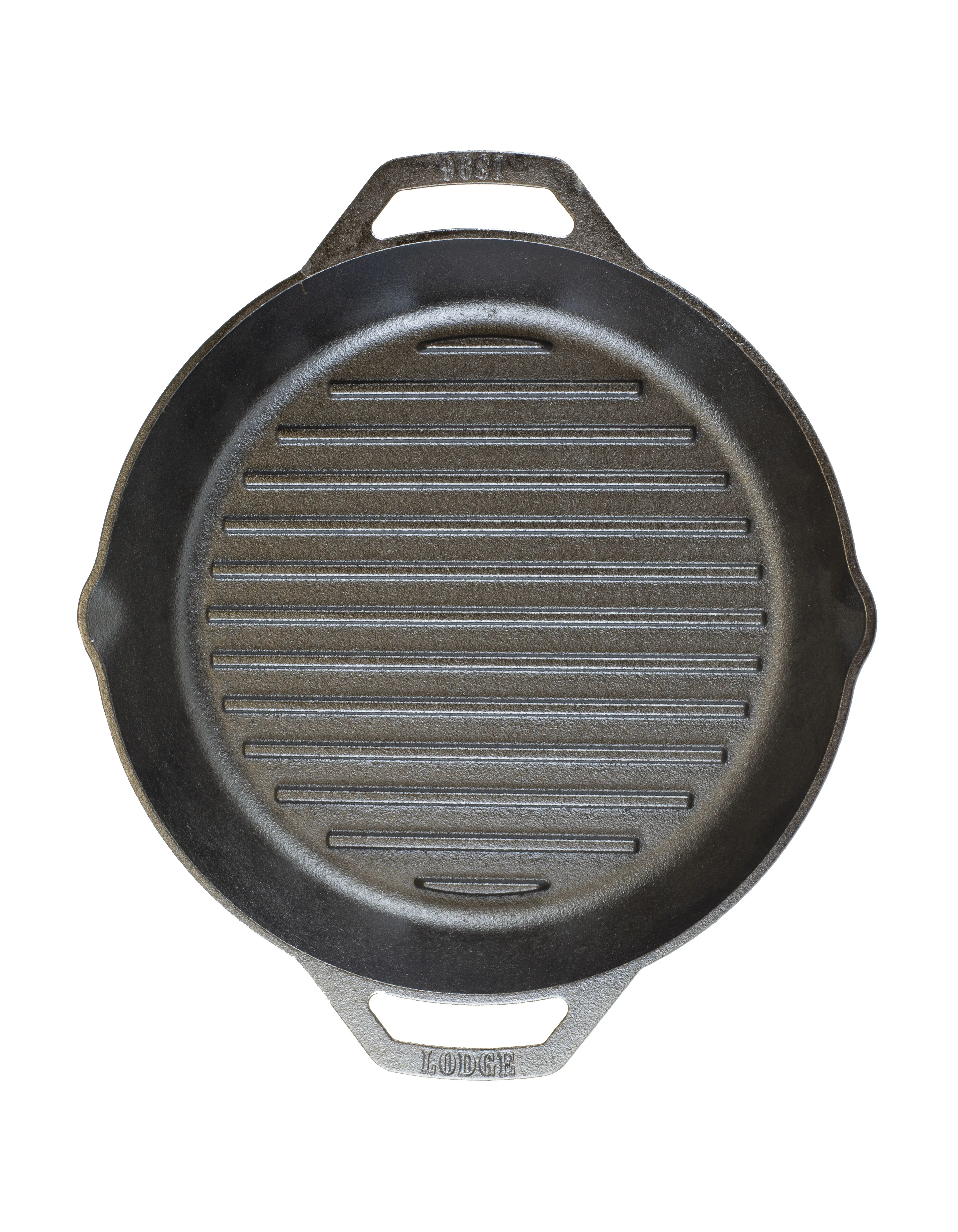 Lodge 12" Dual Handle Cast Iron Grill Pan