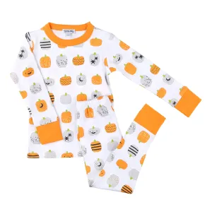 Magnolia Baby Long Sleeve PJ Set - Pumpkin Parade