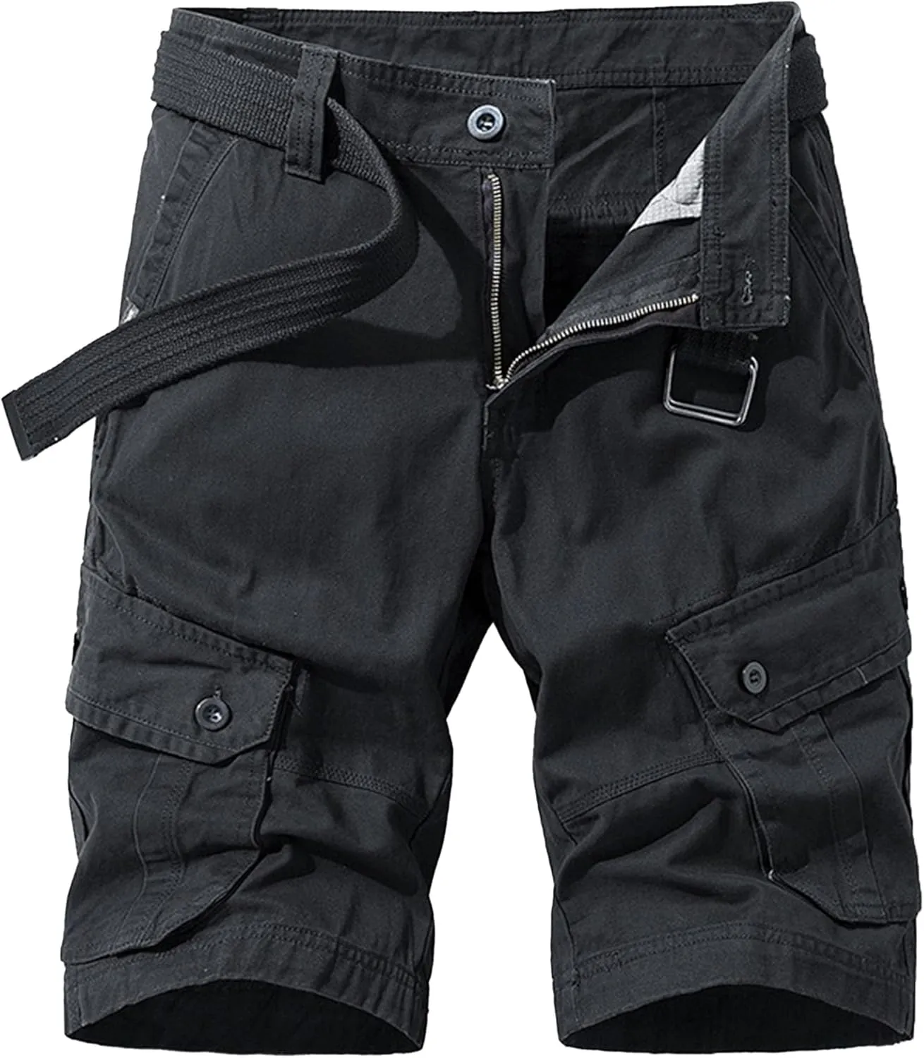 Men's Workout Classic Jean Trunk Multi Pockets Military Cargo Short Pant Slim Fit Cotton Tactical Shorts
