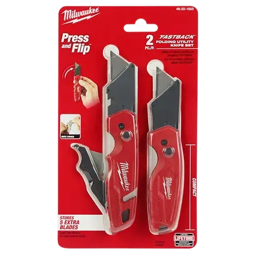 Milwaukee 48-22-1503 2PK FASTBACK™ Folding Utility Knife Set